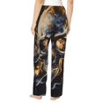 thumbnail image 3 of Picia Fiery Skull Trio Womens Soft Woven Cotton Elastic Waistband Sleep Pajama Pant Lounge Sleep Pant With Pockets And Drawstring-XX-Large, 3 of 9