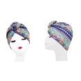 thumbnail image 6 of Women Printed Hijab Bonnet Bonnet Indian Arab Wrap Women Head Scarf Turban Caps Muslim Headdress 2, 6 of 7