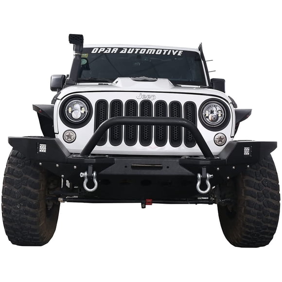 Matte Black Headlight Bezels Insert Cover Trim for 2007-2018 Jeep JK Wrangler