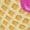 Magenta, variant on Ice Cream Cone Magenta Crew Socks