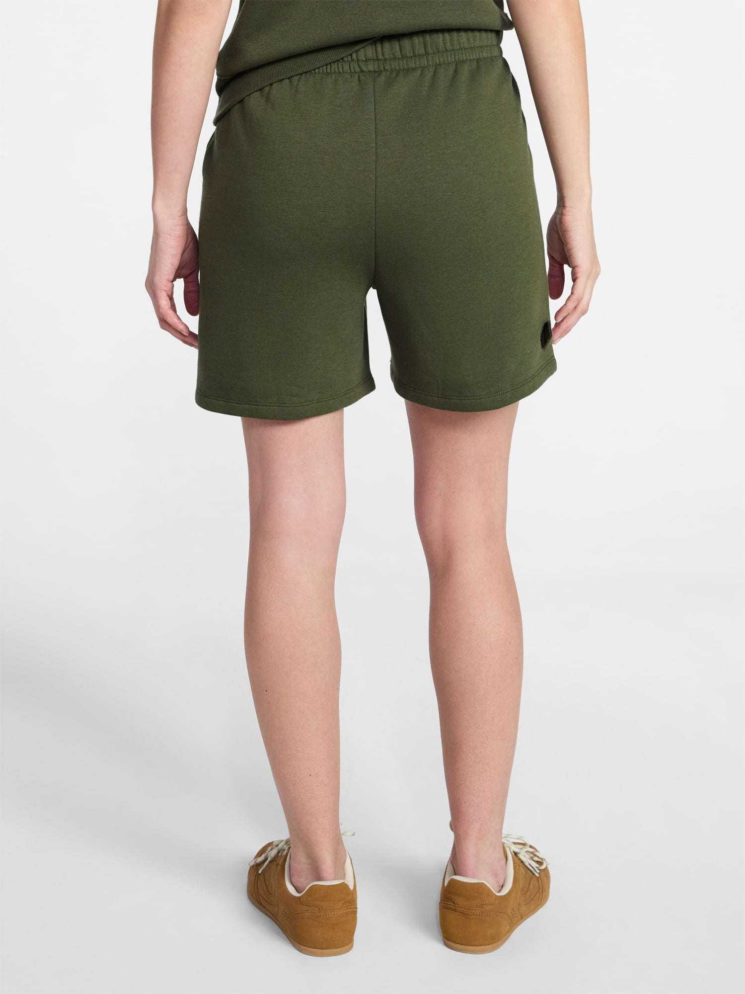 Time and Tru Women's Fleece Shorts, Size XS-XXXL