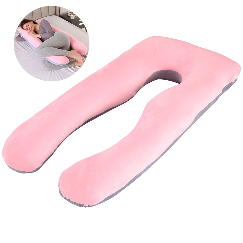 Full Body Pillow U Shaped Bed Pillow with velour cover for Men