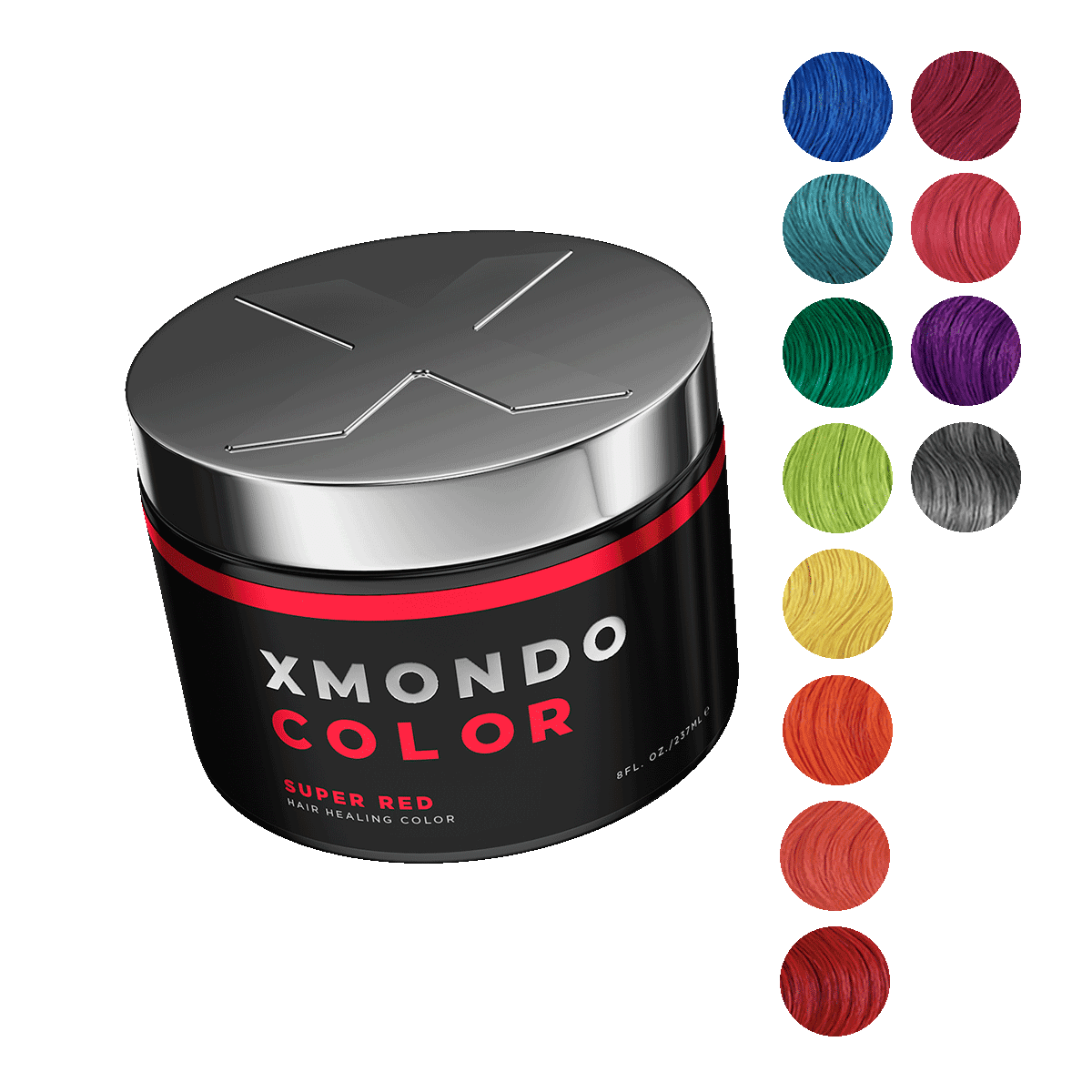 XMONDO Color Super Red Hair Healing Semi Permanent Color Vegan