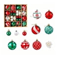 thumbnail image 2 of 44PCS Christmas Ornaments Balls Electroplated Xmas Tree Decorations Hanging Colorful Christmas Balls Ornaments Set, 2 of 7