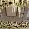 thumbnail image 2 of 12 Pcs Artificial Wisteria Pure White Exquisite Simulated Wisteria Decoration for Weddings Outdoor Ceremonies, 2 of 8