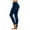 Navy, variant on Prolriy Women's Pants, Womens Daily Solid Yoga Pants Elastic Mid Waist Workout Pants Casual Sport Trousers Leggings Leggings for Women Black L