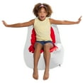 thumbnail image 3 of Posh Creations Bean Bag Chair, Soft Shark Lounger for Sitting, Reading,Kids, 2.5 ft,White, 3 of 6