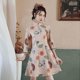 thumbnail image 2 of Plus Size Dress For Women Students Spring And Summer A-line Skirt Chinese Style TemperamentL 55-60Kg, 2 of 4