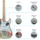 thumbnail image 2 of Paquete Guitarra Electrica Jethro Series By Steelpro 077-sk Color IVORY JH Material del diapasón Maple Orientación de la mano Diestro, 2 of 8