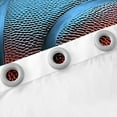 thumbnail image 4 of Ice Fire Basketball Curtains,Sports Curtains Basketball Decor Room,Ball Games Curtains Blue and Red Window Curtains 2 Panels 52"Wx84"L, 4 of 6