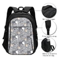 thumbnail image 3 of Balery Cute Dog And Flowers Print USB Charging Backpack for Men and Women - Water-Resistant, Anti-Theft Laptop Backpack with USB Port for Travel, Work, School, and College, 3 of 7