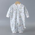 thumbnail image 2 of KPOPLK Baby Boys Clothes Boys Pajamas Baby One-Piece Footless Rompers Pajamas Cotton Pjs for Sleep Play Boys 0 3 6 9 12 18 24 Months Size 6-9 Months, 2 of 5