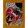 thumbnail image 2 of Kandinsky, Wassily 20x24 Gold Ornate Wood Framed with Double Matting Museum Art Print Titled - Design for cover of Blaue Reiter 1911, 2 of 4