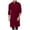 Red@GC@, variant on CONZONE Mens Muslim Kaftan Abaya Long Sleeve Robe For Men Trendy Solid Color Lapel Arab Thobe