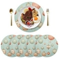 thumbnail image 3 of Ryvnso Christmas Balls Round Plate Mats Dining Table Placemat 1 Piece for Holiday Decoration, 3 of 7