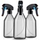 thumbnail image 1 of de PláStico en Aerosol para Soluciones Limpieza, Contenedor VacíO Reutilizable 10 Oz con Rociador Gatillo Negro Duradero, Paquete 3, 1 of 5