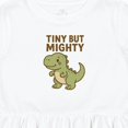thumbnail image 4 of Inktastic Tiny but Mighty Dinosaur Cartoon Design Girls Toddler Dress, 4 of 5