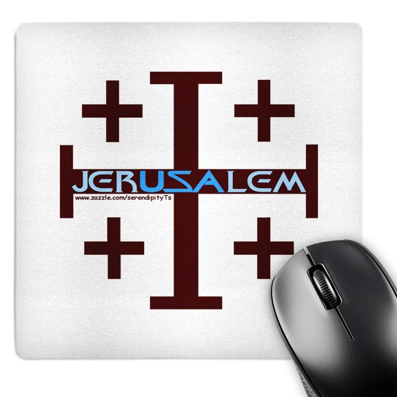 3dRose, Jerusalem Cross, MousePad