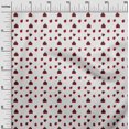 thumbnail image 2 of oneOone Tissu Polyester Lycra Blanc Rouge Insecte Matériel de Couture Tissu Imprimé au Mètre 56 Pouces de Large, 2 of 4