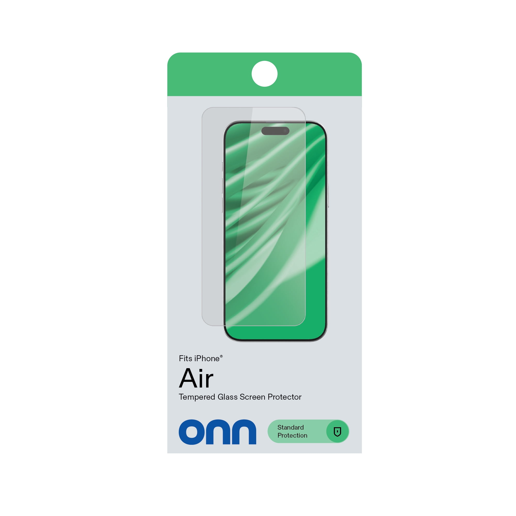 onn Glass Screen Protector with Easy Application Tray for iPhone Air