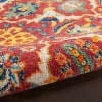 Nourison Allur Persian Red Multicolor 7'10" x 9'10" Area Rug, (8x10)