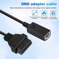 thumbnail image 4 of OBD2 Cable for Honda 3Pin OBD1 Adapter OBD2 OBDII for Honda 3 Pin to 16 Pin Connector Compatible Diagnostic Tool, 4 of 5