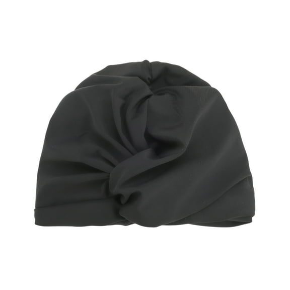Unique Bargains 1 Pc Breathable Double Layer Swimming Cap Black