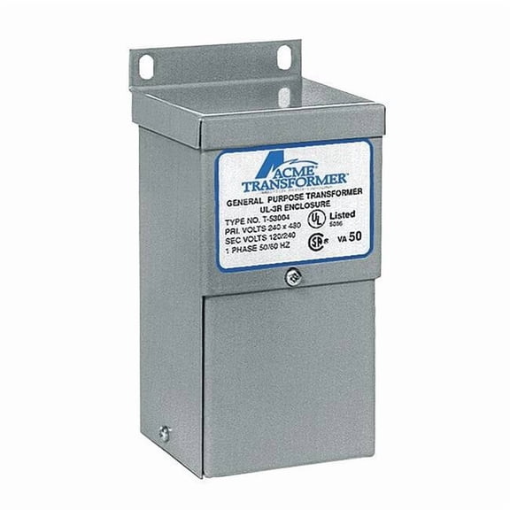 Low Voltage Distribution Transformer, 100 VA, NEMA 3R, 120/240V AC, 240/480V AC