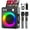 T03-2 MICS, variant on Karaoke Machine, Portable Karaoke Speaker with 2 Microphones, PA System for with Lights & Echo Adjustment, Supports TWS/TF//AUX for Party