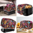 thumbnail image 2 of Renewold Anti Fingerprint Protection 2 Slice Toaster Cover for Kitchen Decor Valentine's Day Colorful Hearts Wide Slot Toaster Oven Cover Dust Cover with Top Handle, 2 of 6