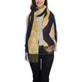 thumbnail image 2 of Women's Fashion Tassel Scarf, Retro Abstract Swirl Long Shawl, Lightweight and Warm, 2 of 9