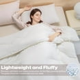 thumbnail image 5 of PAYDA Lightweight Down Alternative Bedding Comforter with Corner Tabs-All Season White 88"x88", 5 of 6