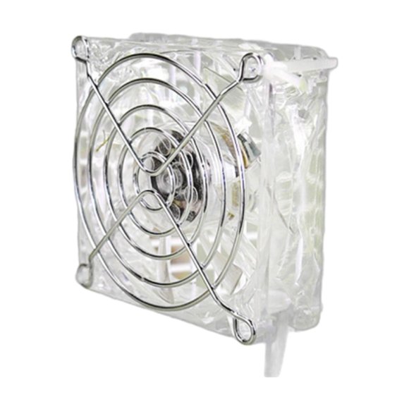 Ventilador de refrigeración para hámster, accesorios de jaula de aire de refrigeración de verano, acrílico con luz fría, ventilador de refrigeración