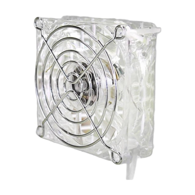 Milaget Hamster Cage Cooling Fan Acrylic with Cool Light for Guinea Pig Rabbit Bunny