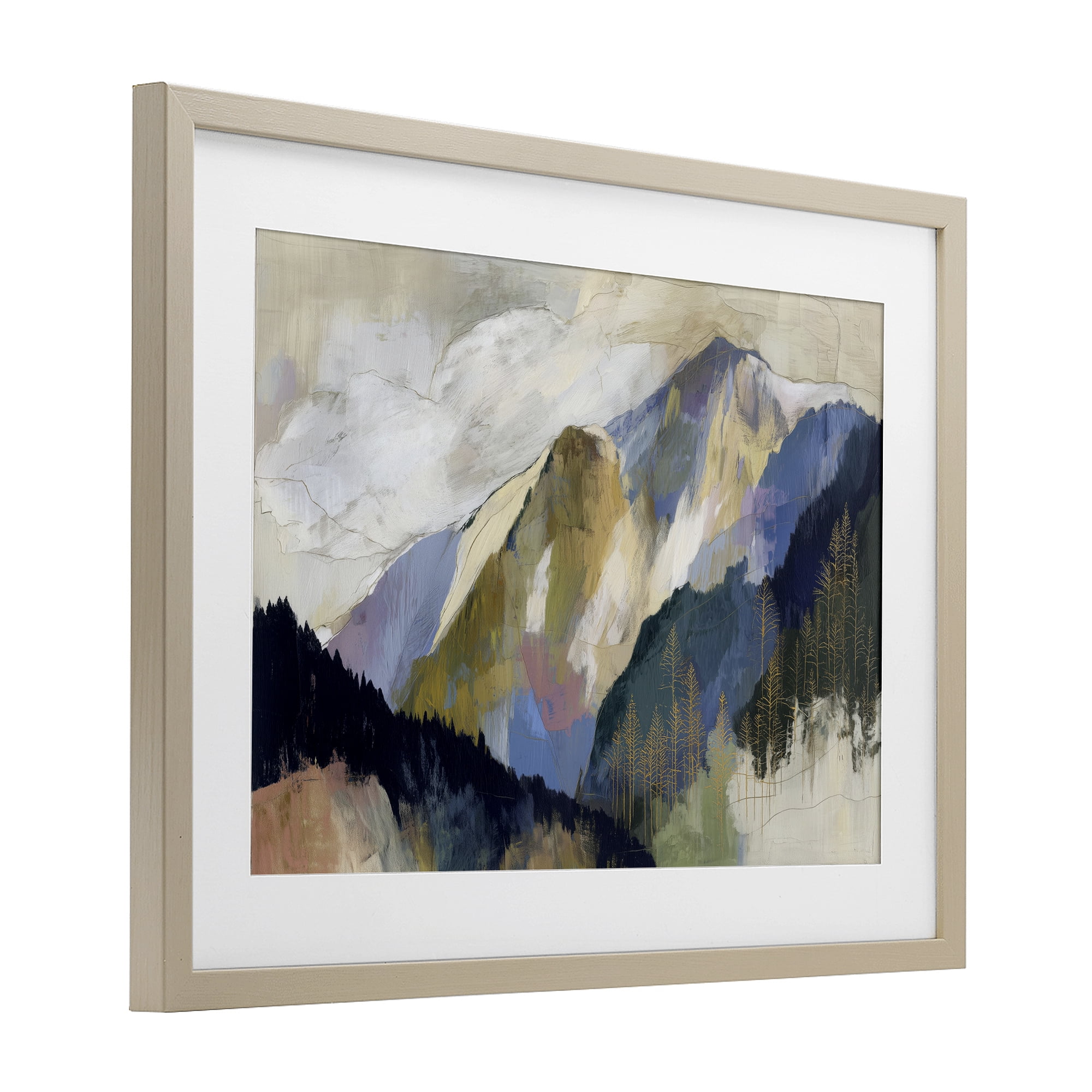 Stupell Industries Mountain Forest Landscape Birch Framed Print Under Glass, design by Chromatic Storm Studio