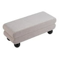 thumbnail image 4 of Davao Bench Gray Bench, Modern Style, Comfy and durable polyester fabric, Plywood, Indoor Living, 4 of 5
