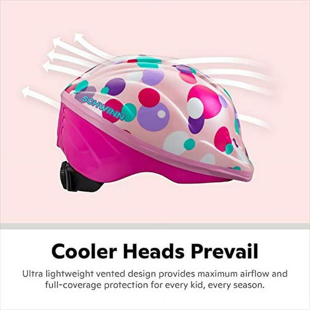 Schwinn Classic Toddler Bike Helmet Dial Fit Adjustment Kids Age 3 5 Year Olds Girls and Boys Suggested Fit 48 52 cm Carnival Walmart