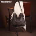 thumbnail image 3 of Bolso Hobo Montana West MWC-128AGY de cuero vegano para mujer, 3 of 7