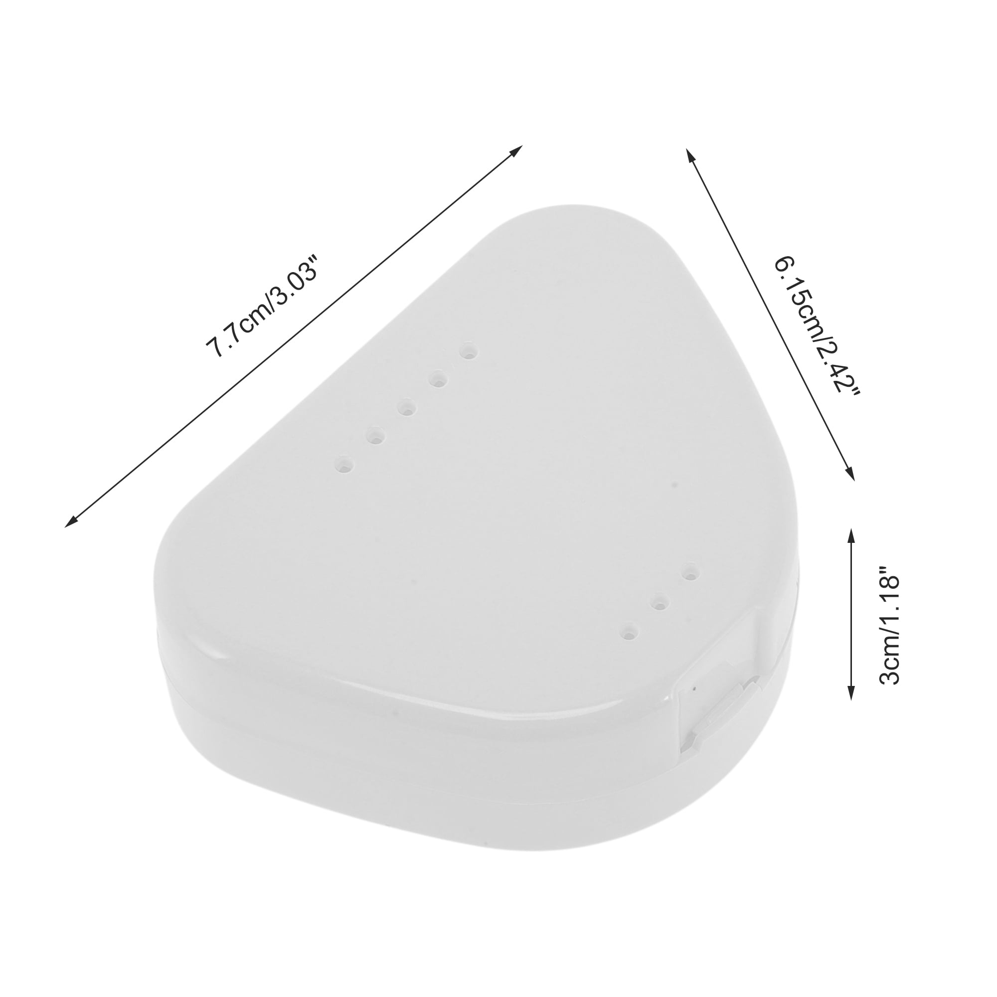 Unique Bargains Triangle Braces Box 1 Pc White