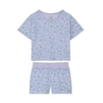 thumbnail image 3 of Wonder Nation Girls Tank, Short Sleeve Top, Sleep Shorts and Sleep Pant Pajama Set, 4-Piece, Sizes 4-18, 3 of 8