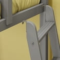 thumbnail image 4 of Max & Lily Solid Wood Twin over Twin Low Bunk Bed with Ladder on End For Kids, Grey, 4 of 13