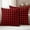 Red Black, variant on Black White Plaid Outdoor Waterproof Pillow Covers, Modern Simple Buffalo Check Gingham Decorative Square Throw Pillowcase Sofa Cushion Sham for Patio/Couch/Chair, 20"x20" 2 Pack
