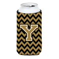 thumbnail image 1 of Letra Y Chevron Caroline's Treasures Negro y dorado Tall Boy Bebida Aislante Hugger CJ1050-YTBC, 1 of 1