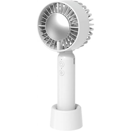 

Mini cold fan Portable outdoor handheld charging small fan Portable camping students fan gifts (White) 1 WT-A8
