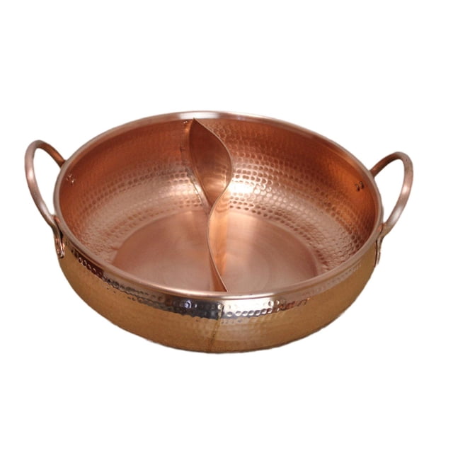 Olla caliente divisora Shabu Shabu, olla caliente dividida, suministro de cocina, olla de cocina de , olla de Mandarín para el hogar 30 centimetros
