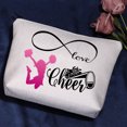 thumbnail image 2 of Cheer Makeup Bag Girls Cheerleading Gift Follow Your Dreams Cheerleading Cosmetic Bag Cheer Team Gift Cheer Mom Gift Cheerleader Coaches Thank You Gift, 2 of 7