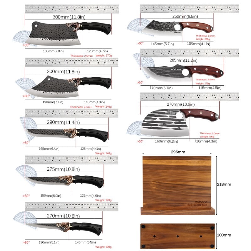 4PCS Professional Stainless Steel Multipurpose Knife Boning Knife Knife Stand Utility Knife Sharp Knife Chef Knife Cooking Knife Kitchen Items Fish Knife Pizza Small Knives Cutting Knife Fruit Knife