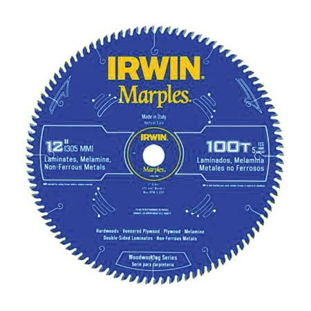 

IRWIN 1807386 Circular Saw Blade 12 in Dia Carbide Cutting Edge 1 in Arbor