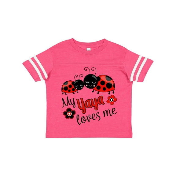 Inktastic My Yaya Loves Me with Cute Ladybugs Boys or Girls Toddler T-Shirt