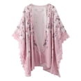 thumbnail image 2 of Puntoco moda mujer casual cárdigan estampado blusa manga corta camiseta verano Tops liquidación Puntoco Puntoco-5617, 2 of 7